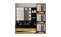 Makeup Vanity with Lights – Led Lighted Dressing Table Storage for Bedroom or Area