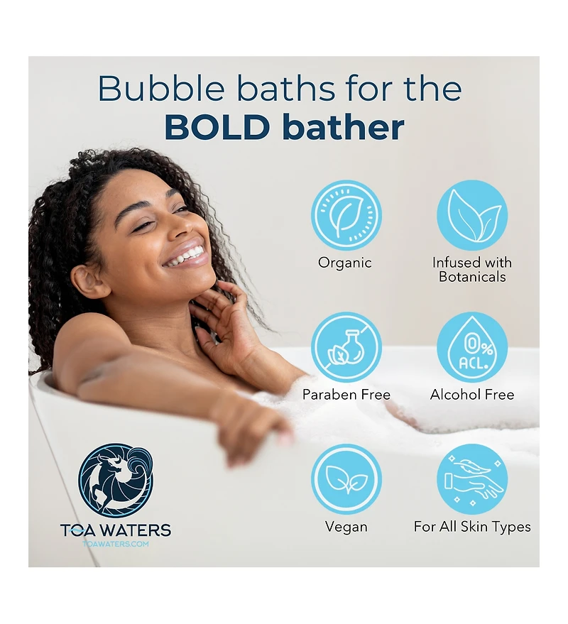 Toa Waters - Liquid Bath Bombs and Bath Accessory Surprise Gift Set