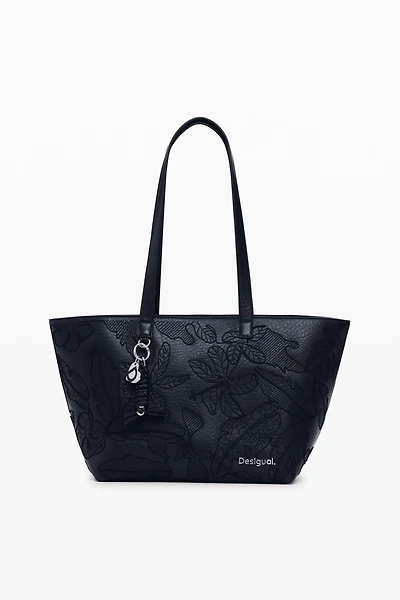 Desigual Women's Large embroidered shopper bag