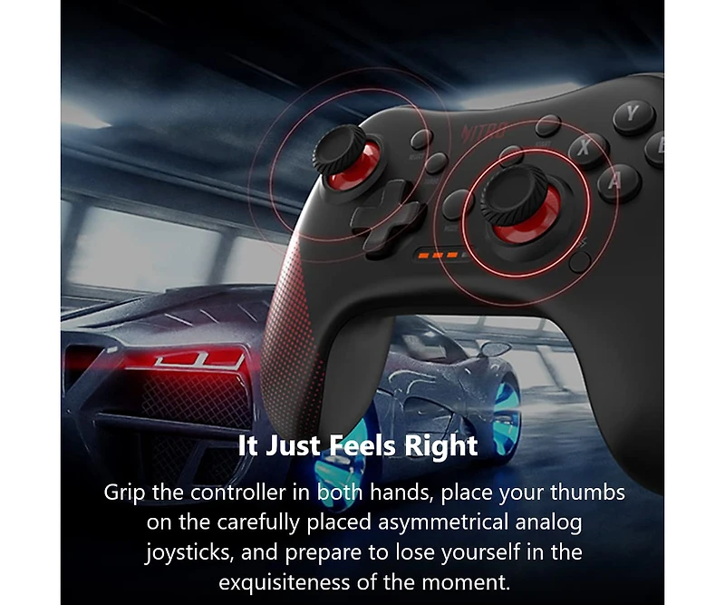 acer Nitro Wired Gaming Controller - Featuring Joystick, Directional Pad, Turbo Button, Action Buttons and Led Indicator Lights