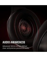 acer Nitro Gaming Headset with Flexible Omnidirectional Mic, Adjustable Headband, Black