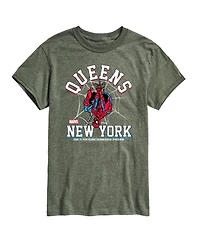Airwaves Men's Spider-Man Queens New York Short Sleeve T-Shirt
