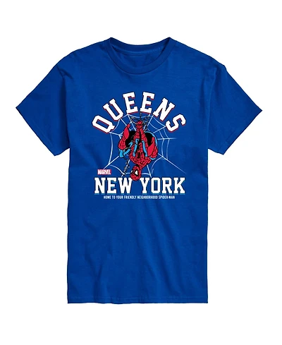 Airwaves Men's Spider-Man Queens New York Short Sleeve T-Shirt