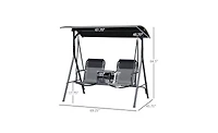 Outdoor Patio Swing Chair Relaxing Hanging for Garden, Porch, or Backyard Comfort