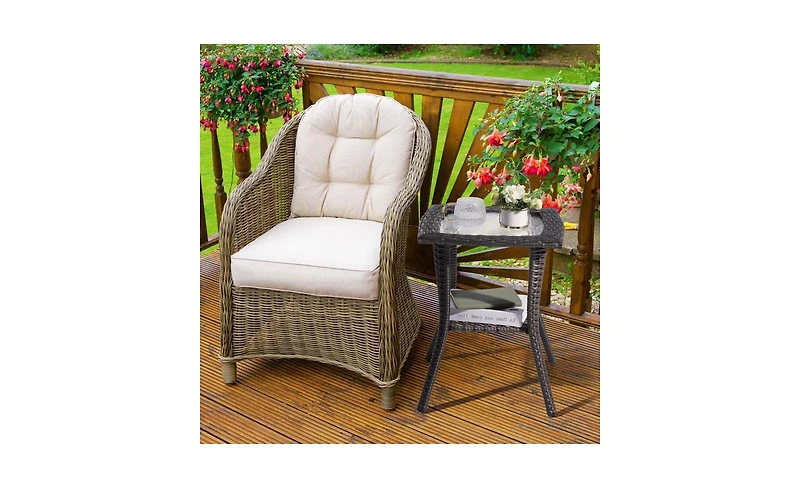 Outdoor Side Table Stylish and Functional for Patio, Garden, or Balcony Use