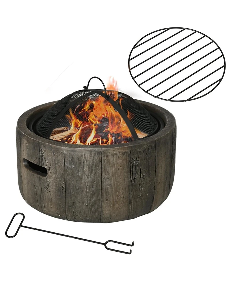 Outdoor Fire Pit Portable Backyard Fire Pit for Patio, Garden, and Campfire Gatherings