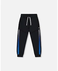 Deux par Boys Athletic Pants Blue And Black