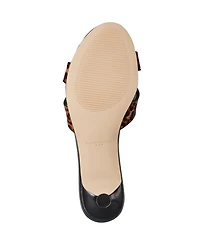 Marc Fisher Ltd Women's Tracey Crisscross Kitten Heel Sandals