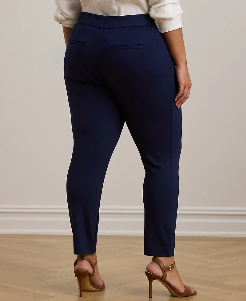 Lauren Ralph Plus Ponte Ankle Pants