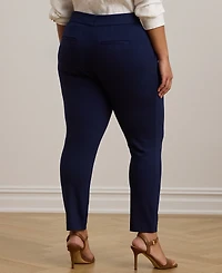 Lauren Ralph Plus Ponte Ankle Pants