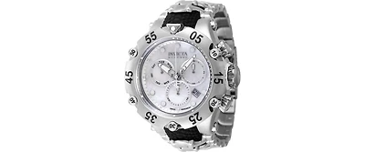 Invicta Men's 47156 Reserve Quartz Chronograph White, Silver Dial Watch