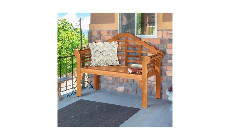 Foldable Wooden Garden Bench for Patio and Outdoor Furniture
