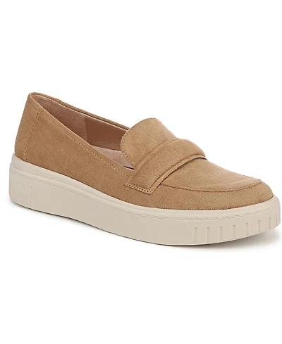 LifeStride Women's Geneva Closed Round Toe Platform Penny Loafers