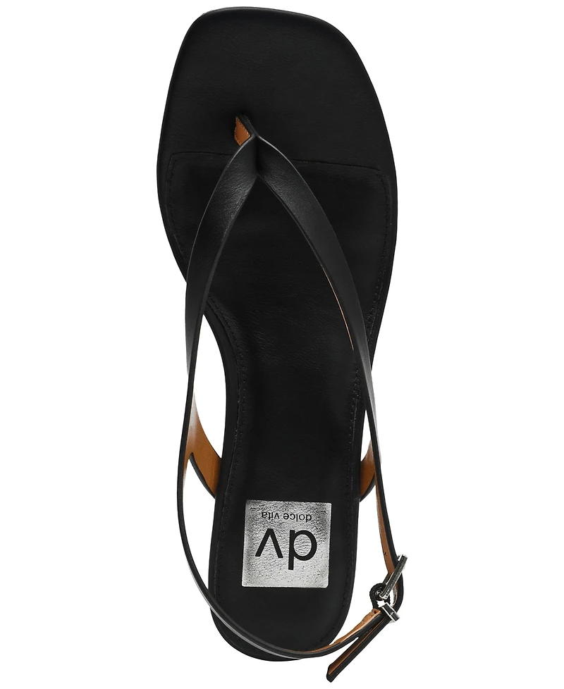 Dv Dolce Vita Women's Birdie Ankle-Strap Thong Heeled Dress Sandals