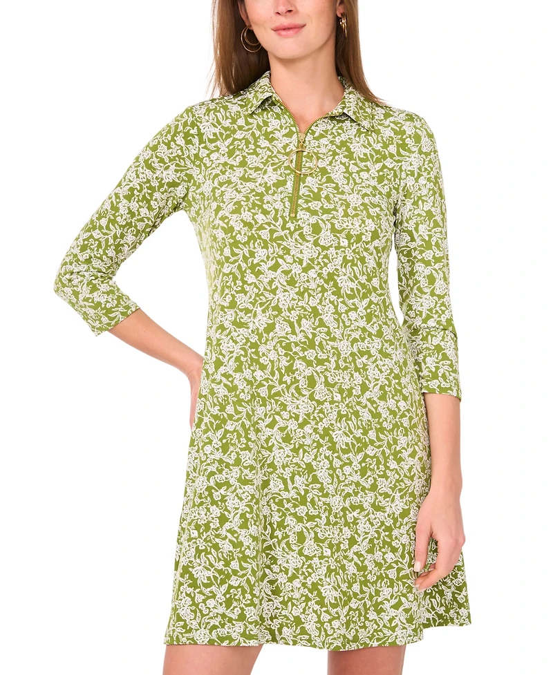 Msk Women's Printed Shift Dress