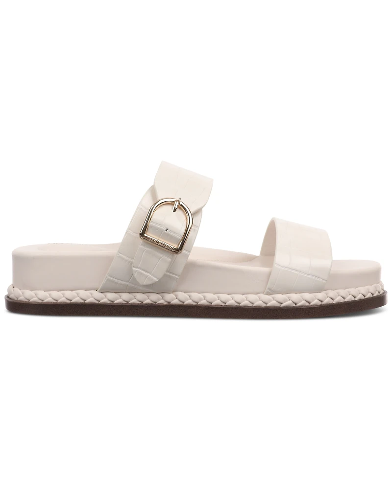 Giani Bernini Women's Gianaa Memory Foam Double Band Footbed Sandals, Created for Macy's