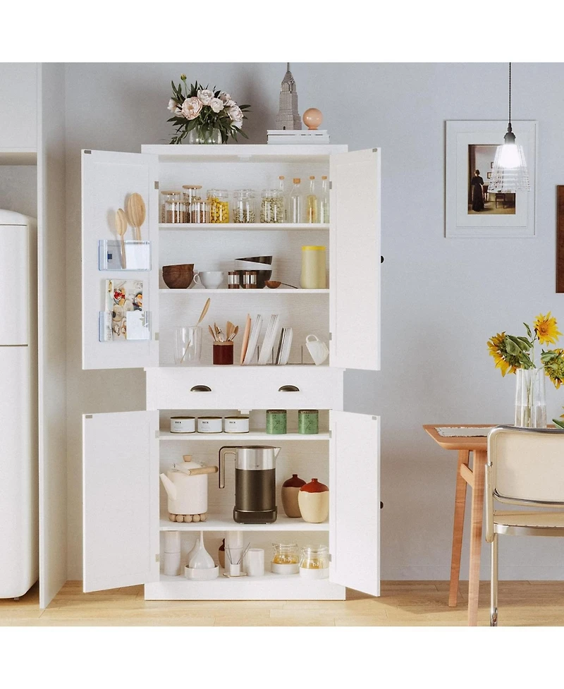 Kitchen Pantry Storage Cabinet Freestanding Cupboard