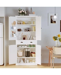 Kitchen Pantry Storage Cabinet Freestanding Cupboard