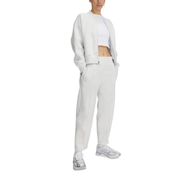 Under Armour Women's Rival Fleece Pintuck Ankle Pants