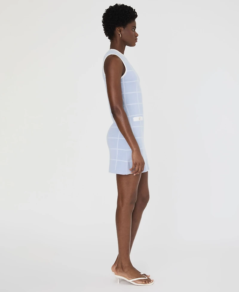 French Connection Women's Check-Print Sleeveless Dress