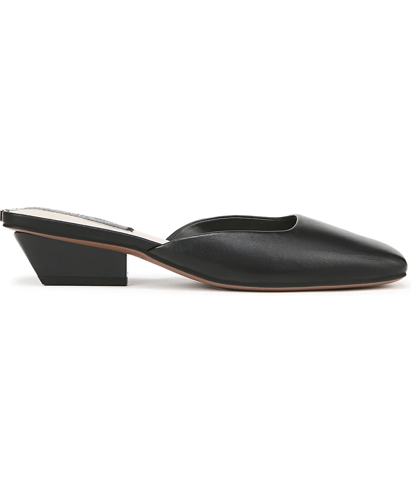 Franco Sarto Women's Nicola Square Toe Sculpted Heel Mules