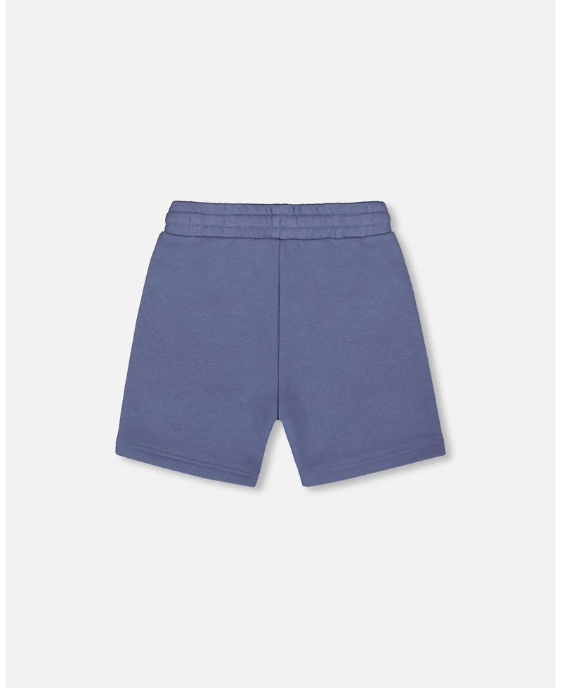 Deux par Deux Toddler Boys French Terry Zip Pocket Shorts Pale Mauve Blue - Toddler|Child