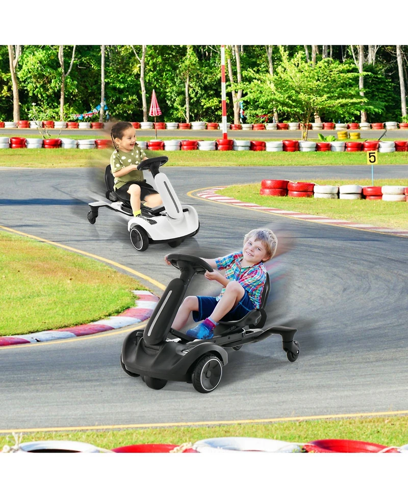 6V Kids Ride on Drift Car with 360° Spin and 2 Adjustable Heights