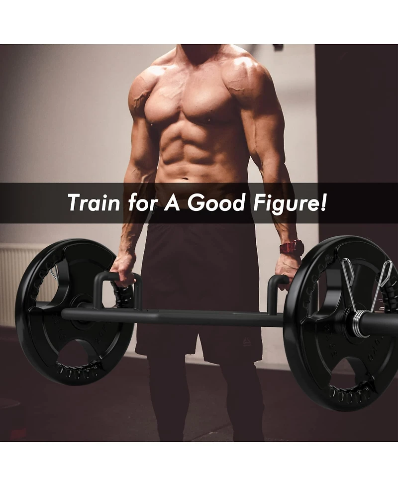 56 Inch Olympic Hexagon Deadlift Trap Bar with Folding Grips Powerlifting32 Reviews