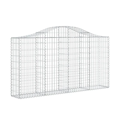 Arched Gabion Basket 78.7"x11.8"x39.4"/47.2" Galvanized Iron