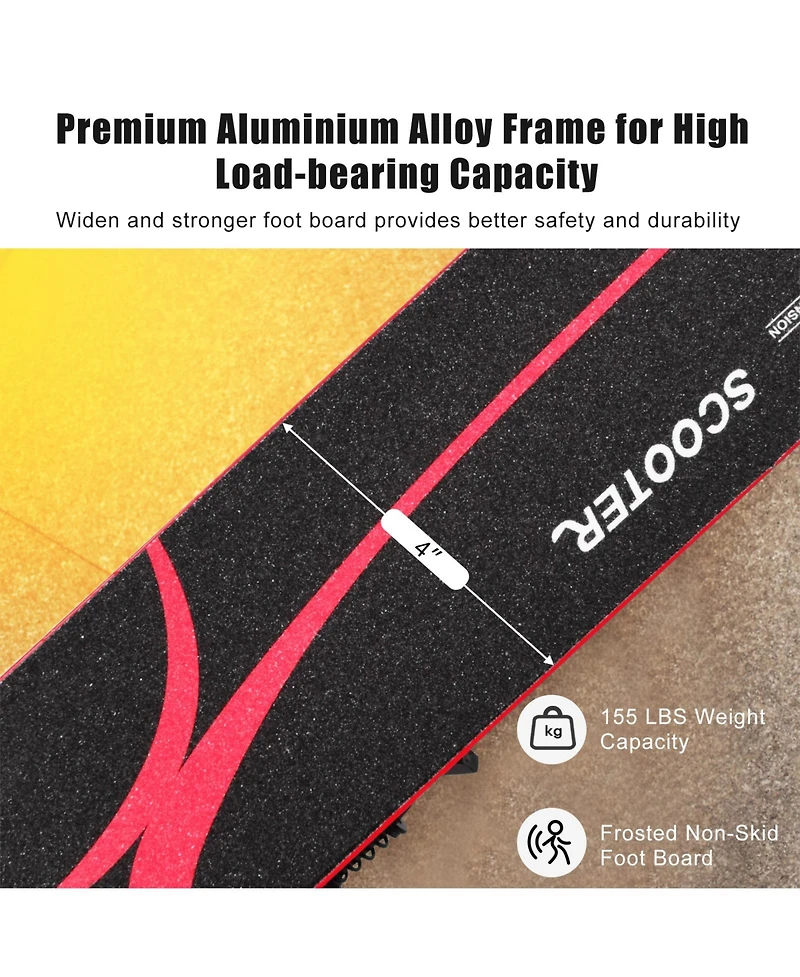 Folding Aluminum Kids Kick Scooter with Led Lights