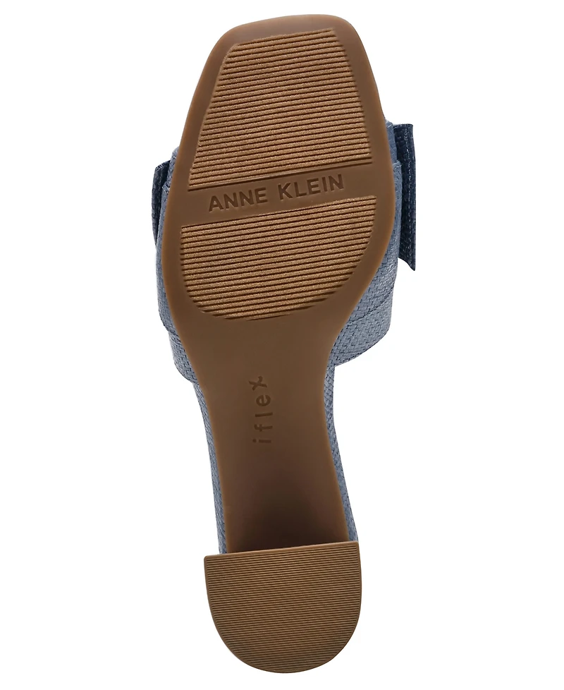 Anne Klein Women's Kizmet Knot Block Heel Dress Sandals