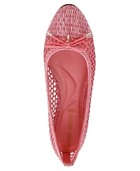 Anne Klein Women's Luci Raffia Cap Toe Ballet Flats