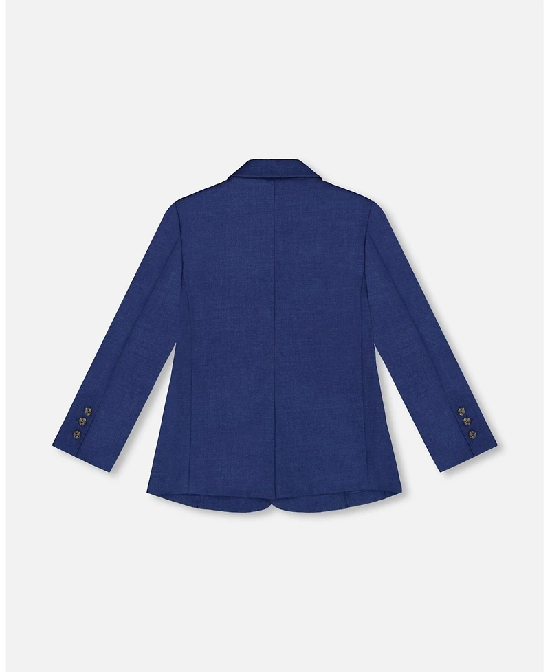 Deux par Big Boys Two Button Blazer Navy Blue