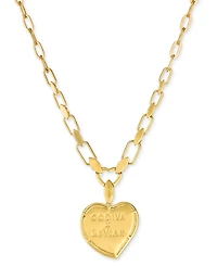 Godiva x Le Vian Diamond Heart Pendant Necklace (3/4 ct. t.w.) in 14k Yellow Gold, 17" + 2" extender