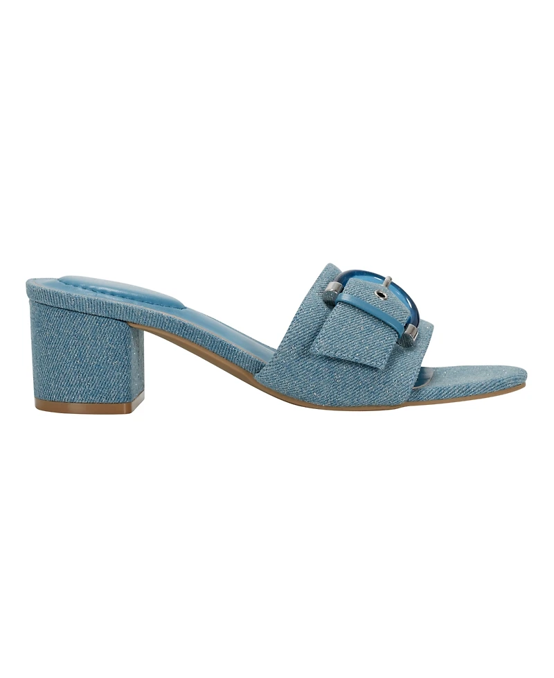 Bandolino Women's Ardonna Buckle Block Heel Sandals