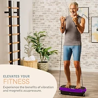 Lifepro Compact Vibration Plate Exercise Machine - Mini Full Body Platform for Lymphatic Drainage & Pain Relief