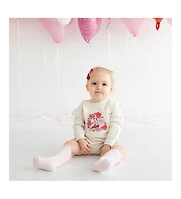 Baby Girl Howdy Valentine's Day Long Sleeve Romper