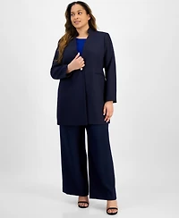 Tahari Asl Plus Twill Topper Jacket