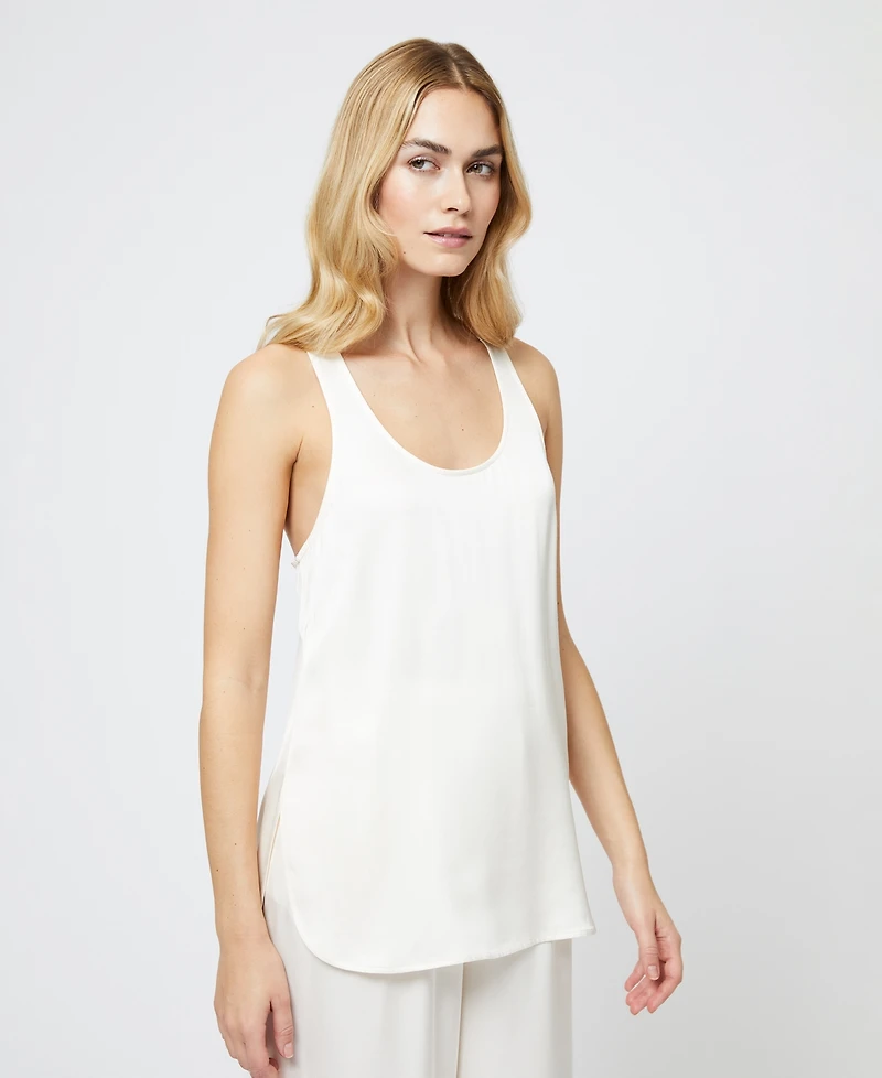 French Connection Women's Ennis Satin Tank Top