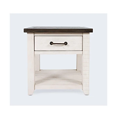 Madison County Rustic Reclaimed Pine Farmhouse Harris End Table