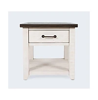 Madison County Rustic Reclaimed Pine Farmhouse Harris End Table