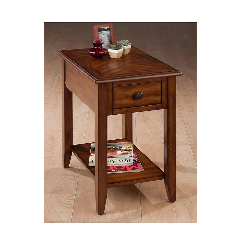 Medium Brown Chairside Table