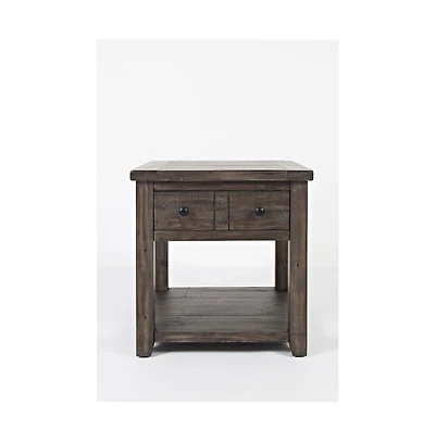 Madison County Rustic Reclaimed Pine Farmhouse End Table