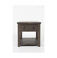 Madison County Rustic Reclaimed Pine Farmhouse End Table