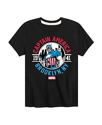 Captain America Boys Brooklyn Ny Graphic T-Shirt