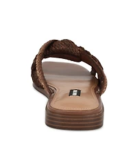 Nine West Women's Omansa Square Toe Casual Flat Sandals
