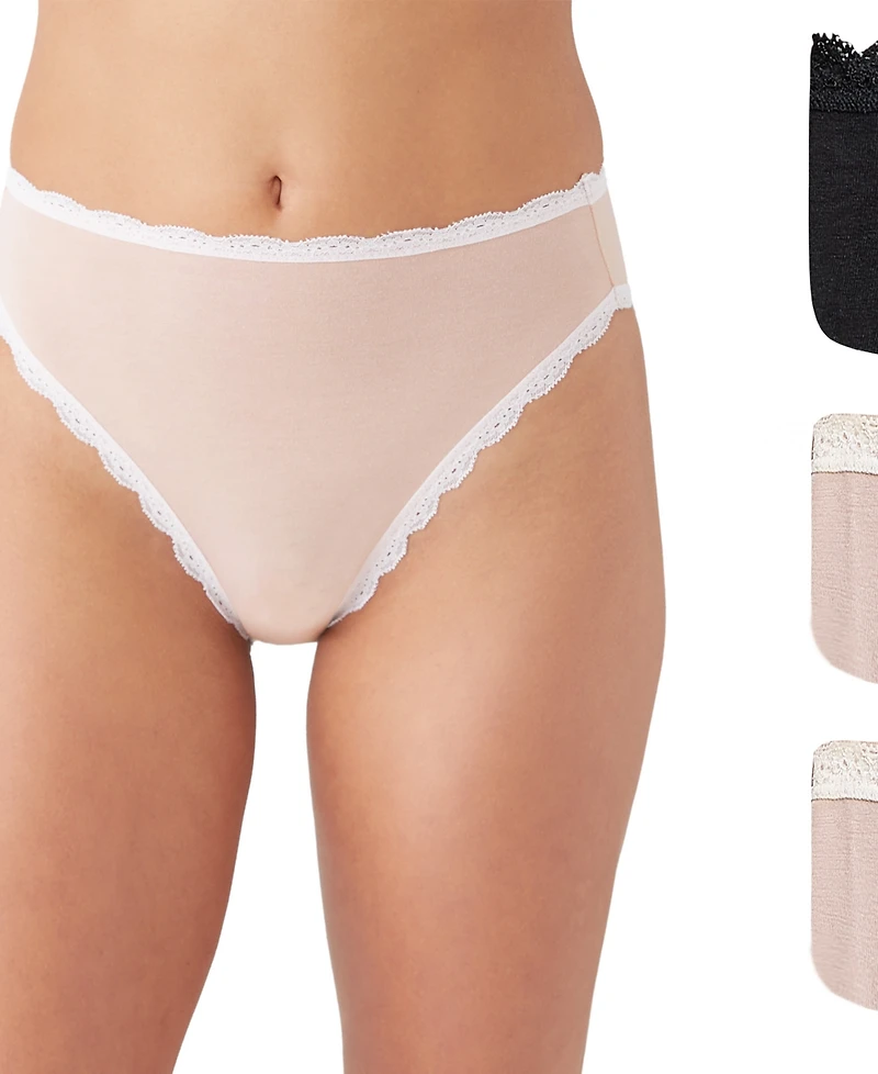 b.tempt'd by Wacoal Women's 3-Pk. Inspired Eyelet Hi-Leg Underwear 970319