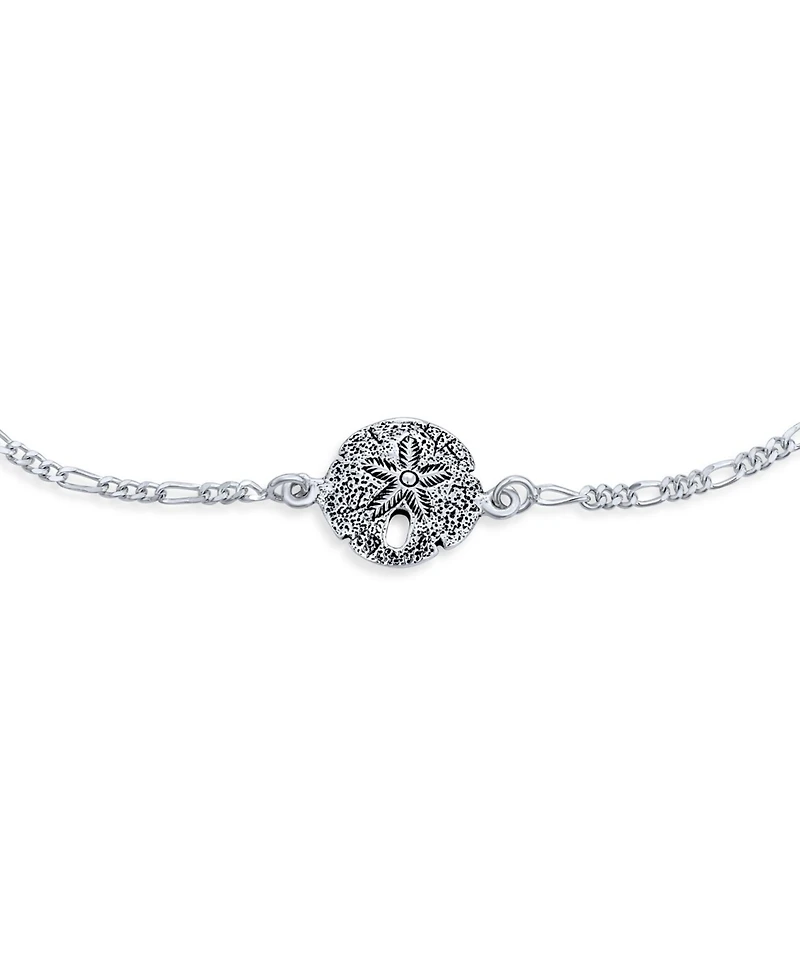 Bling Jewelry Nautical Starfish Sand Dollar Charm Anklet Ankle Bracelet Sterling Silver