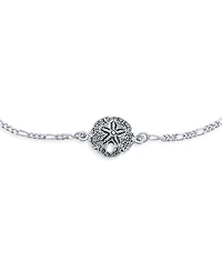 Bling Jewelry Nautical Starfish Sand Dollar Charm Anklet Ankle Bracelet Sterling Silver