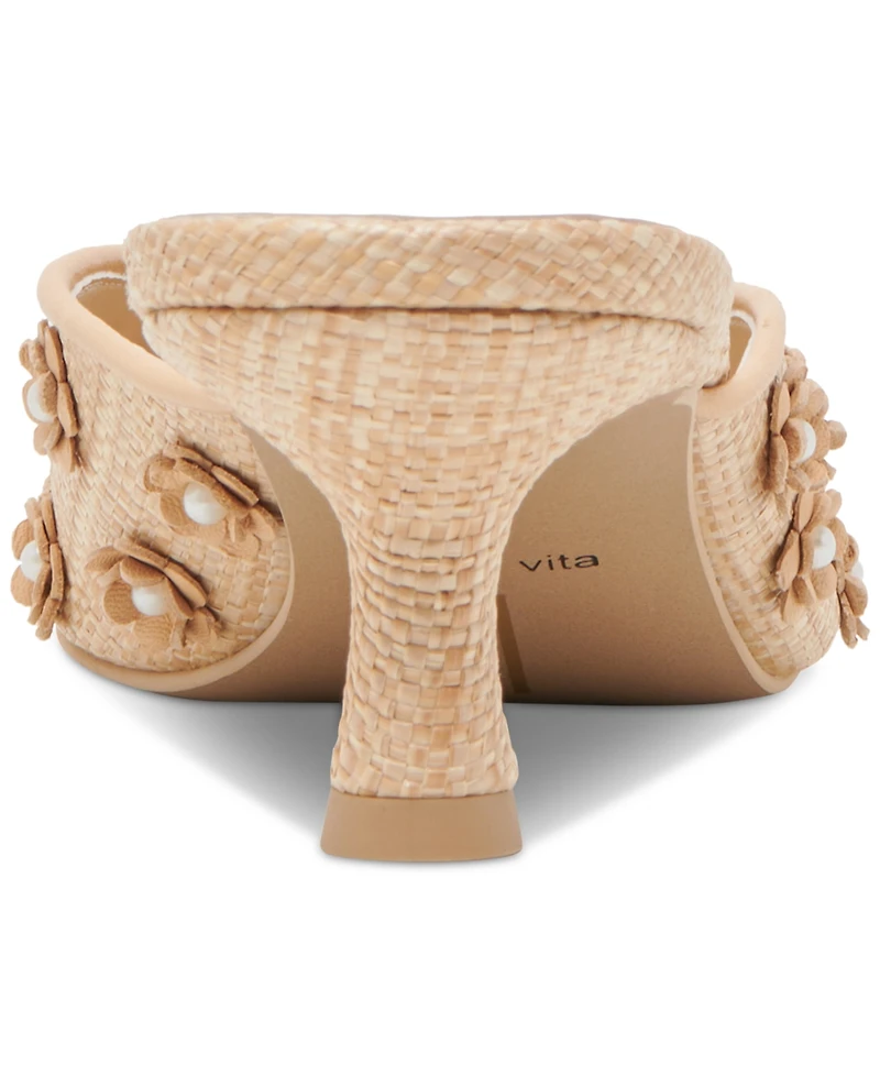 Dolce Vita Women's Camilo Raffia Pointed-Toe Mule Pumps